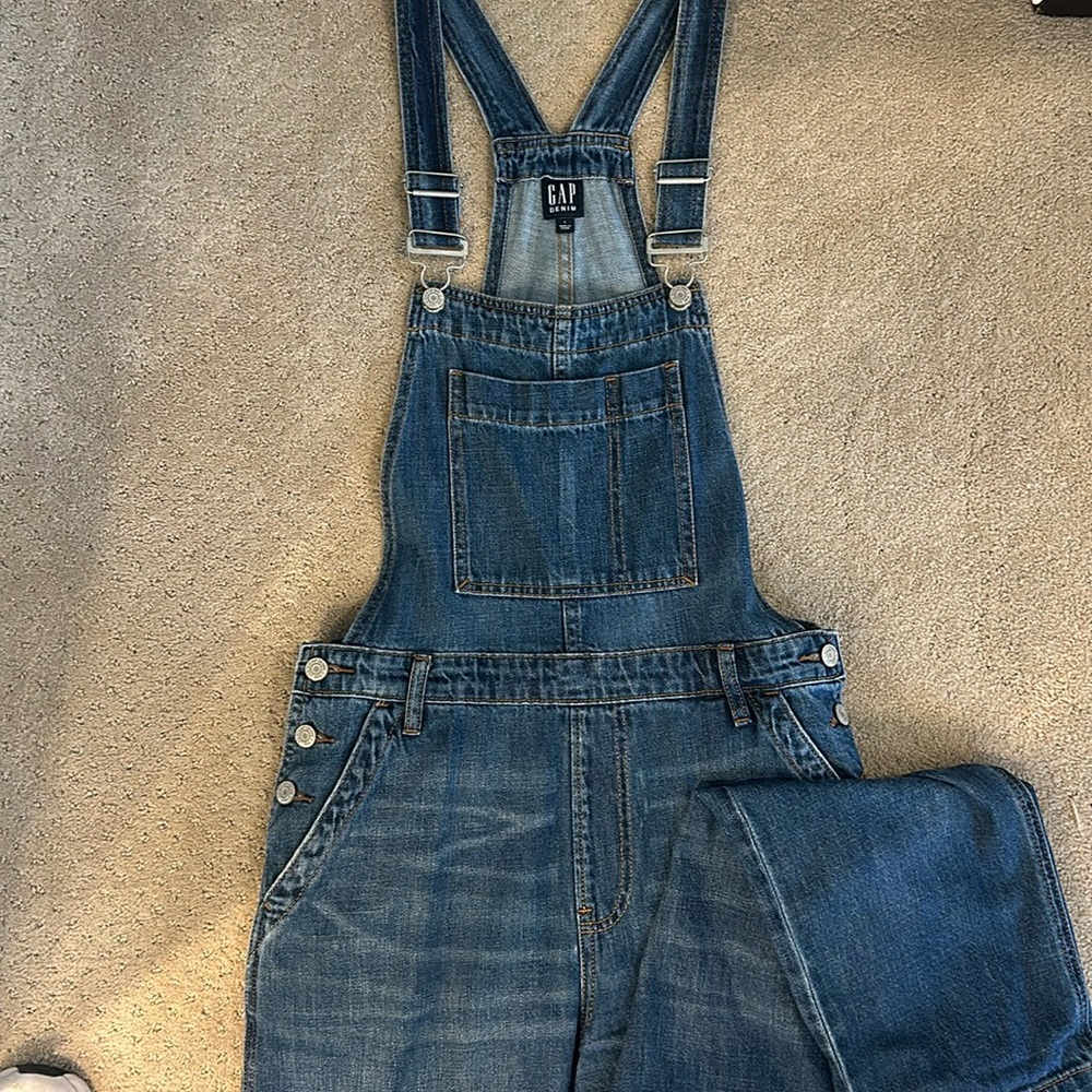 Small Gap Overalls. Straight Leg, Button Closures - image 1